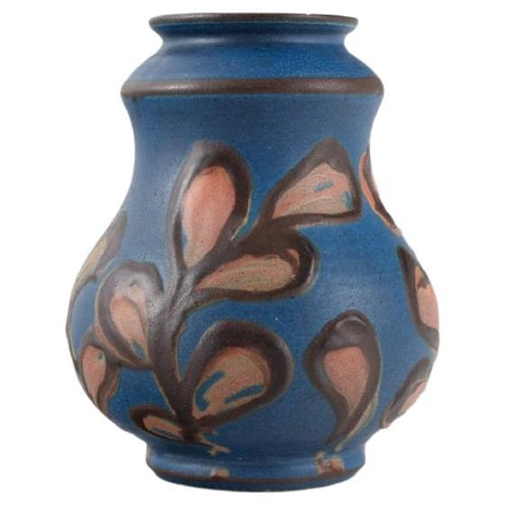 Kähler, Denmark, Glazed Stoneware Vase in Modern Design, 1930/40s