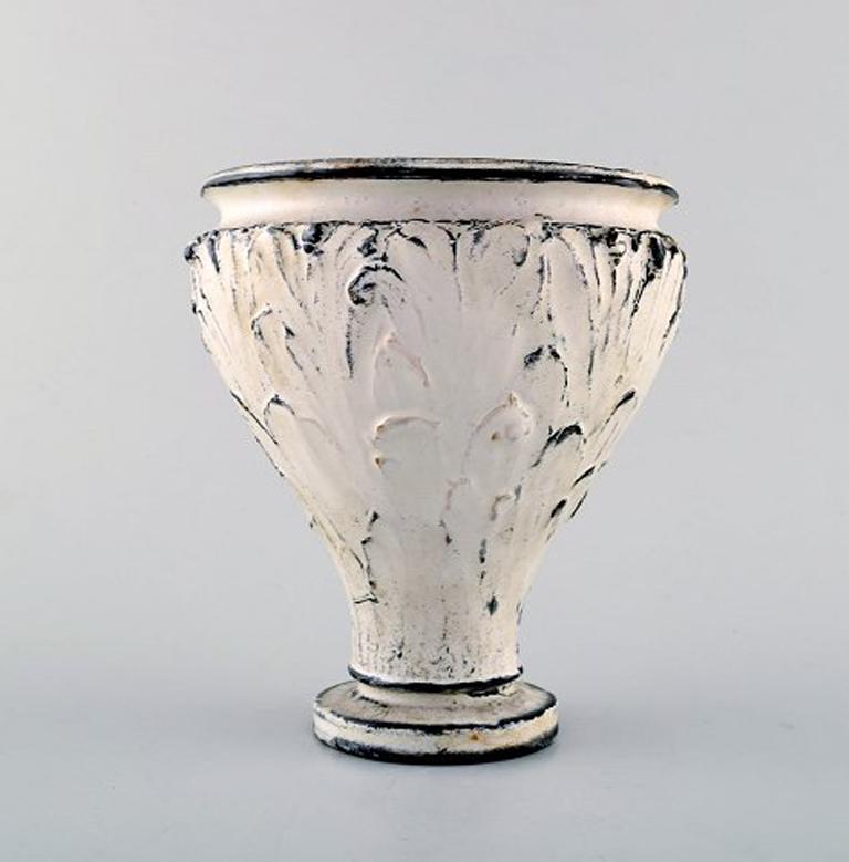 Art Deco Kähler, Denmark, Glazed Vase, 1930s, Designed by Svend Hammershøi