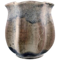Kähler, Denmark, Glazed Vase, 1940s, Designed by Svend Hammershøi