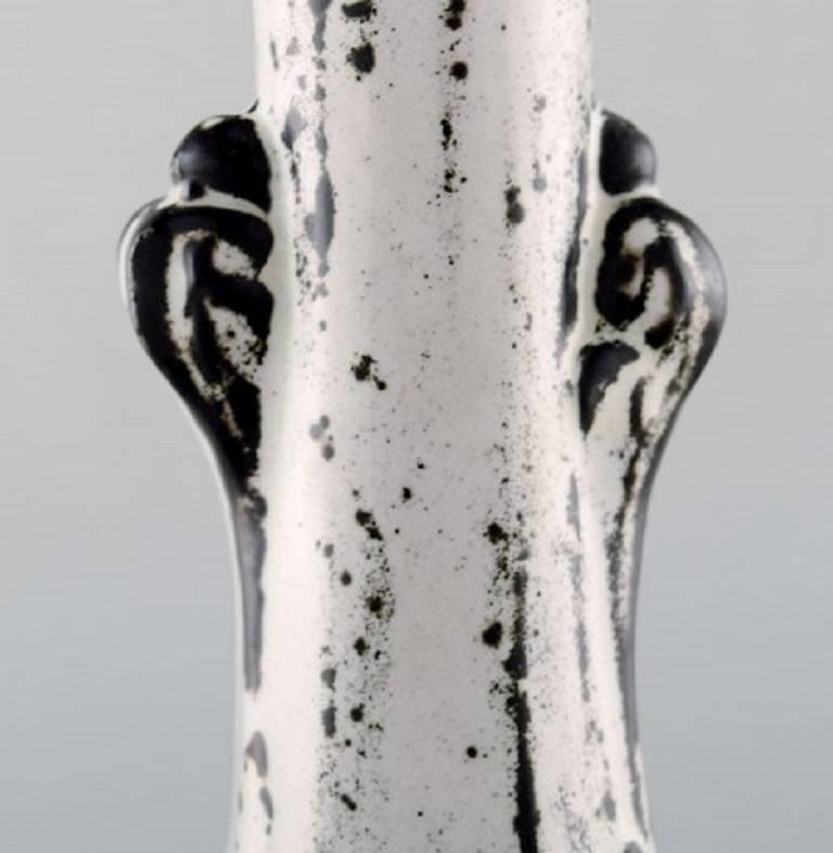 Mid-20th Century Kähler, Denmark, Large Glazed Vase, 1930s Designed by Svend Hammershøi