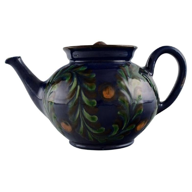 Kähler, Denmark, Large Teapot in Glazed Ceramicsm, 1930's/40s