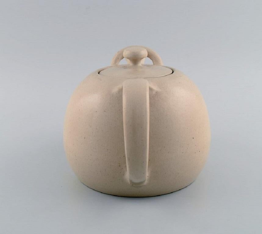 Mid-20th Century Kähler, Denmark, Large Teapot in Glazed Ceramics, 1960s For Sale