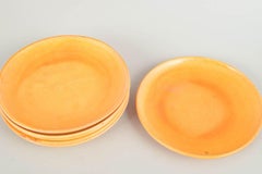 Kähler, Denmark. Six ceramic plates with uranium glaze. 1930s