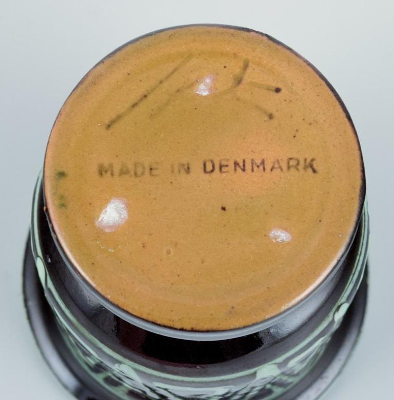 Kähler, Dänemark. Kleine Vase und kleine Schale mit Henkel in Form eines Vogels. im Angebot 1