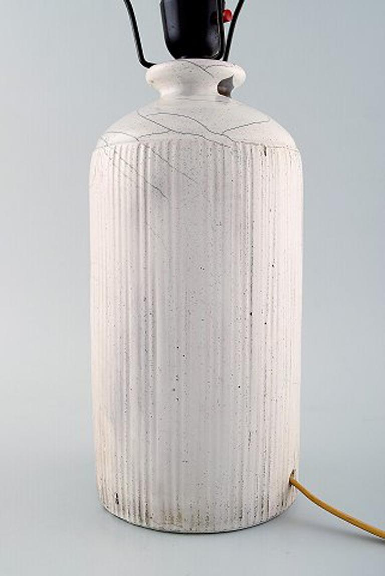 Khler, Dänemark, Tischlampe aus glasiertem Steingut, 1930er Jahre von Svend Hammershoi (Dänisch) im Angebot