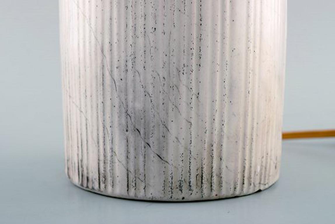Mid-20th Century Kähler, Denmark, Table Lamp in Glazed Stoneware, 1930s by Svend Hammershoi For Sale