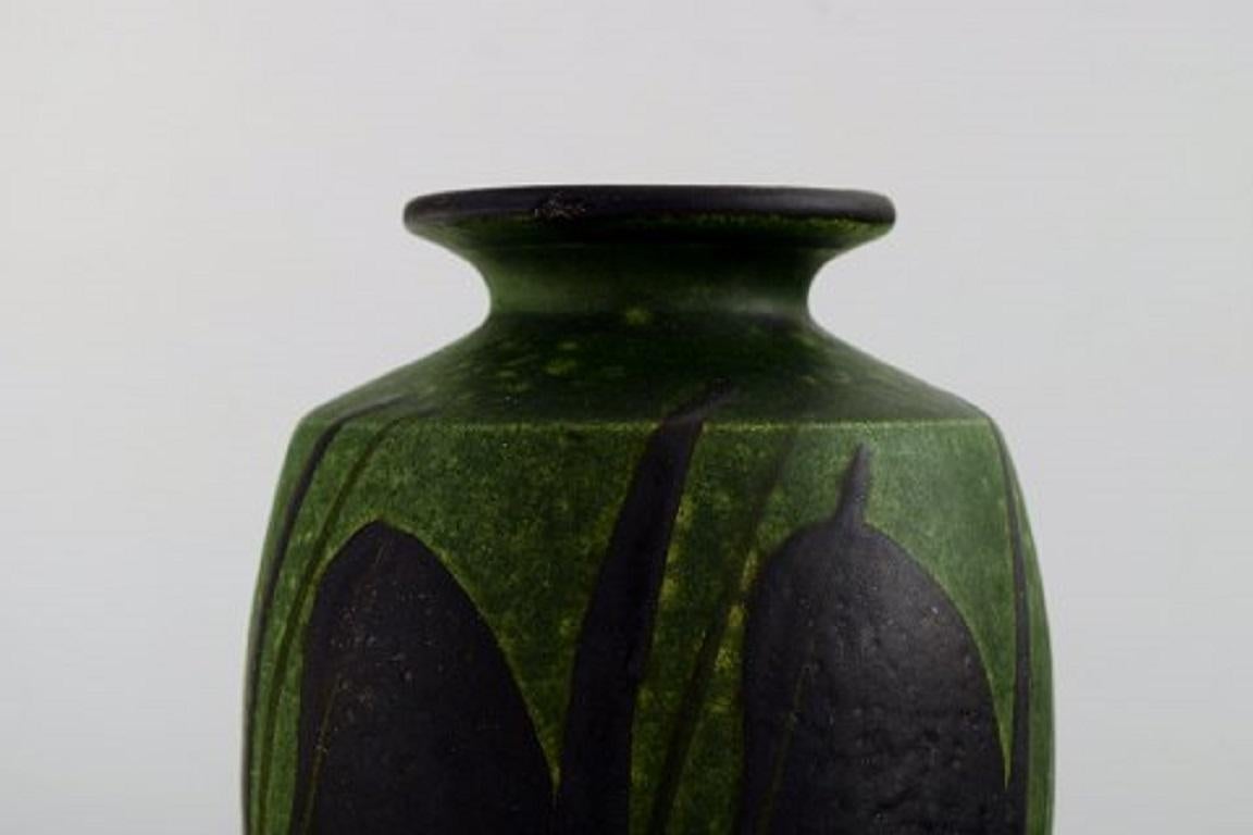 Art Deco Kähler, Denmark, Vase in Glazed Ceramics, 1930s-1940s