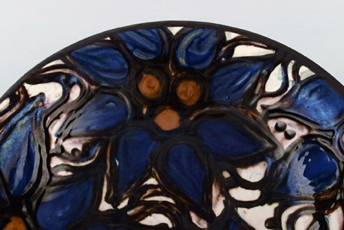 Danish Kähler, HAK, Glazed Ceramic Bowl in Modern Design, 1930s-1940s