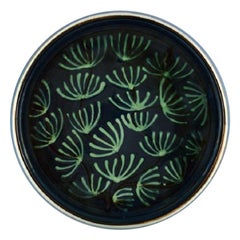Vintage Kähler, HAK, Glazed Ceramic Dish in Modern Design, 1930s-1940s