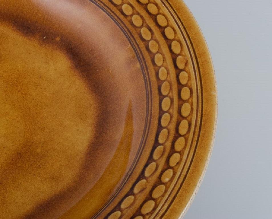 Danish Kähler, HAK, Glazed Colossal Stoneware Bowl, Designed by Nils Kähler For Sale