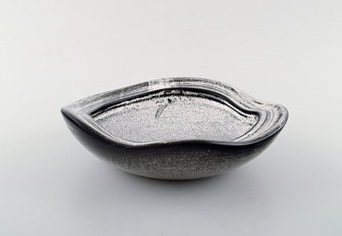 Danish Kähler, HAK, Glazed Stoneware Bowl, 1960s, Designed by Nils Kähler
