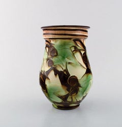 Kähler, HAK, Glazed Stoneware Vase in Modern Design, 1930s-1940s