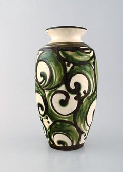Kähler, HAK, Glazed Stoneware Vase in Modern Design, 1930s-1940s