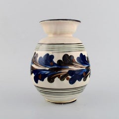 Kähler, HAK, Glazed Stoneware Vase in Modern Design, 1930s-1940s