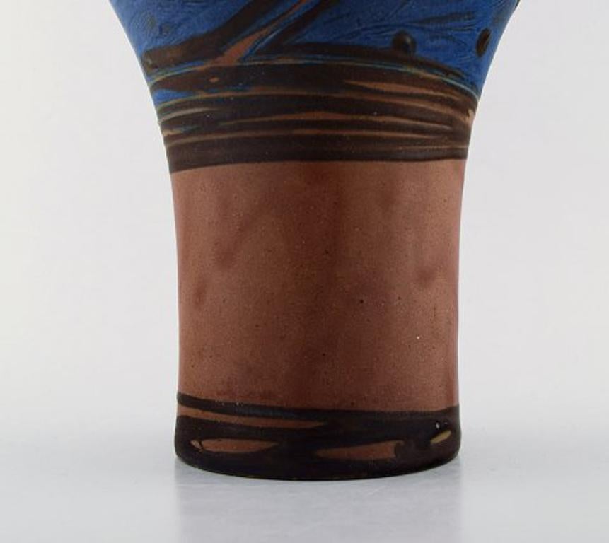 Danish Kähler, HAK, Glazed Stoneware Vase in Modern Design, 1930s-1940s  For Sale