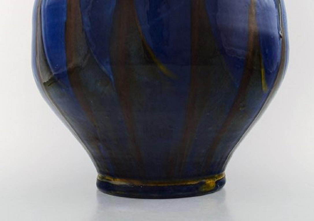 Kähler, HAK, Glazed Stoneware Vase in Modern Design, 1930s-1940s In Good Condition In Copenhagen, DK