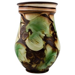 Kähler, HAK, Glazed Stoneware Vase in Modern Design, 1930s-1940s