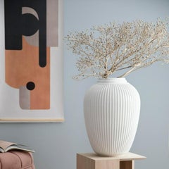 Kähler 'Hammershøi' Floor Vase, White, 19.7 in H