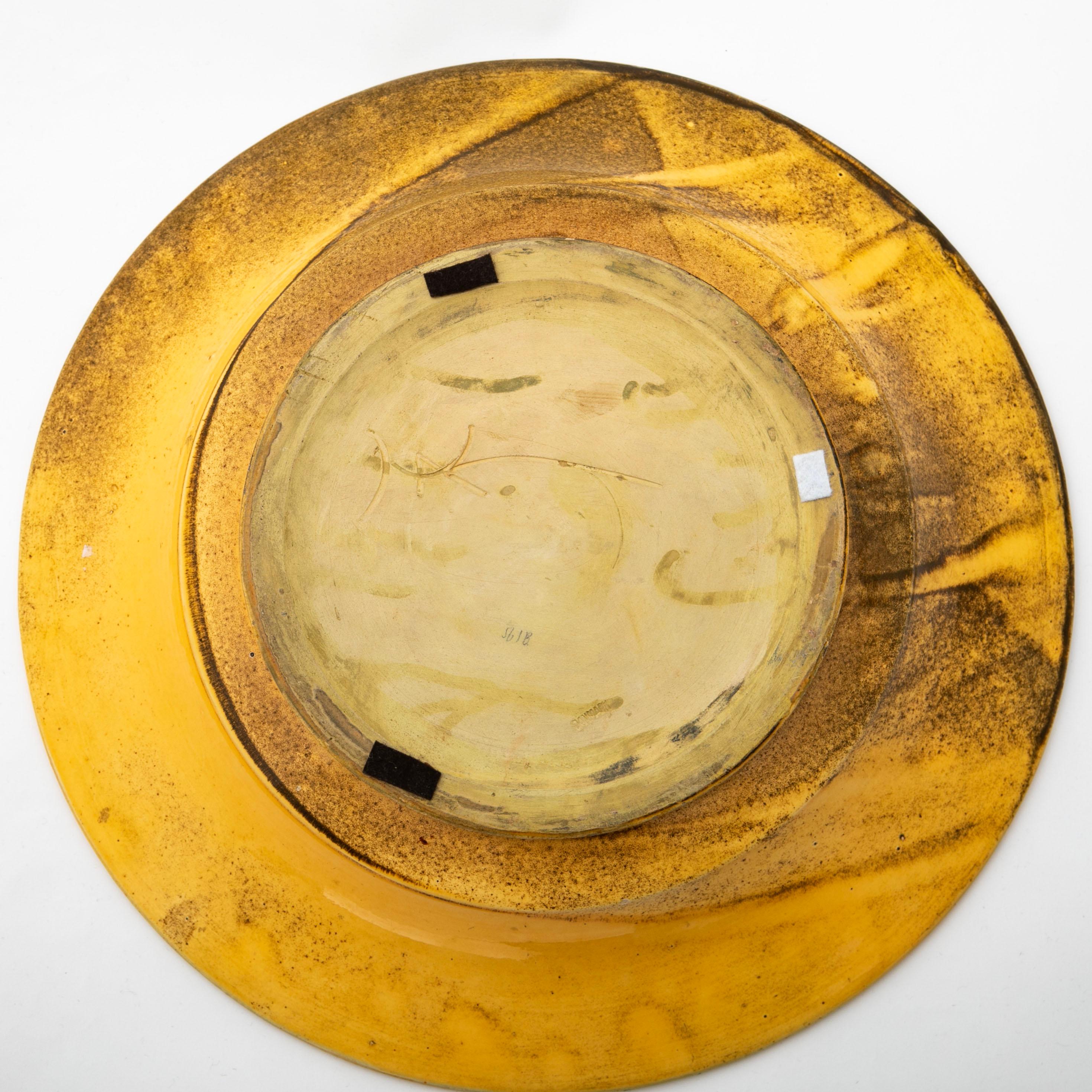 Kähler Large Dish in Glazed Stoneware In Good Condition In Kastrup, DK
