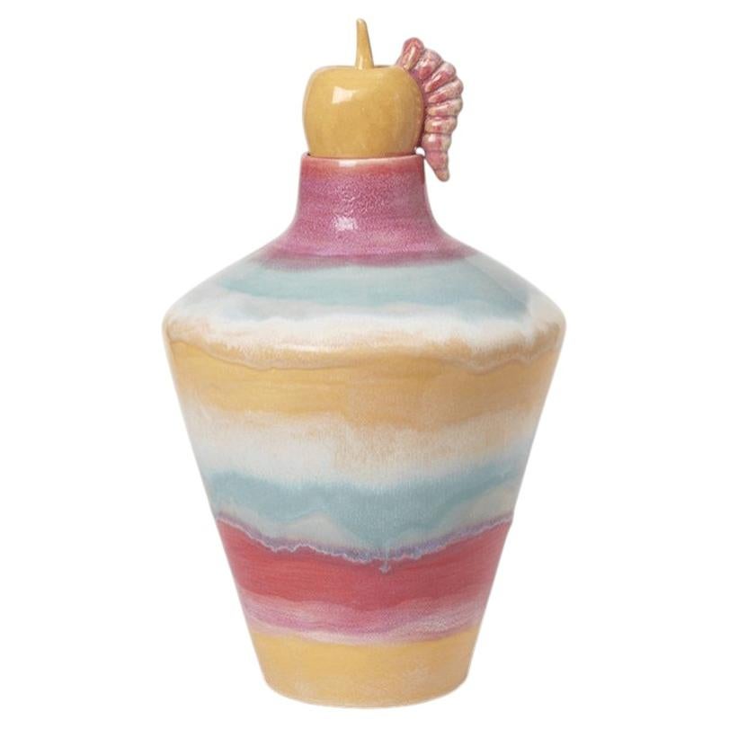Kähler Poppery Vase, Ceramic, Scandinavian Modern, 15.4\", Portugal For Sale