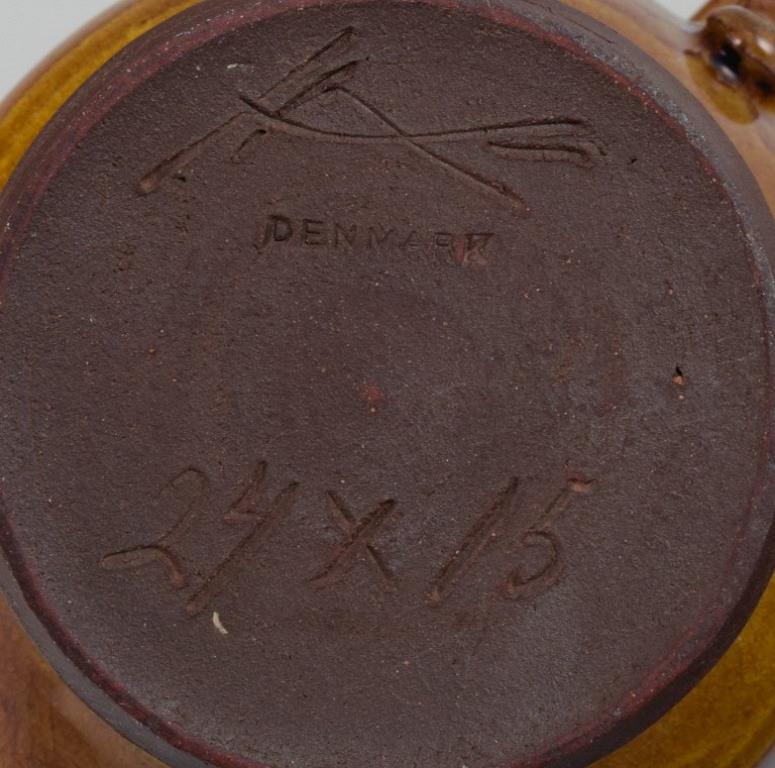 Danish Kähler, Small Teapot in Uranium Glaze, 1960s-1970s  For Sale