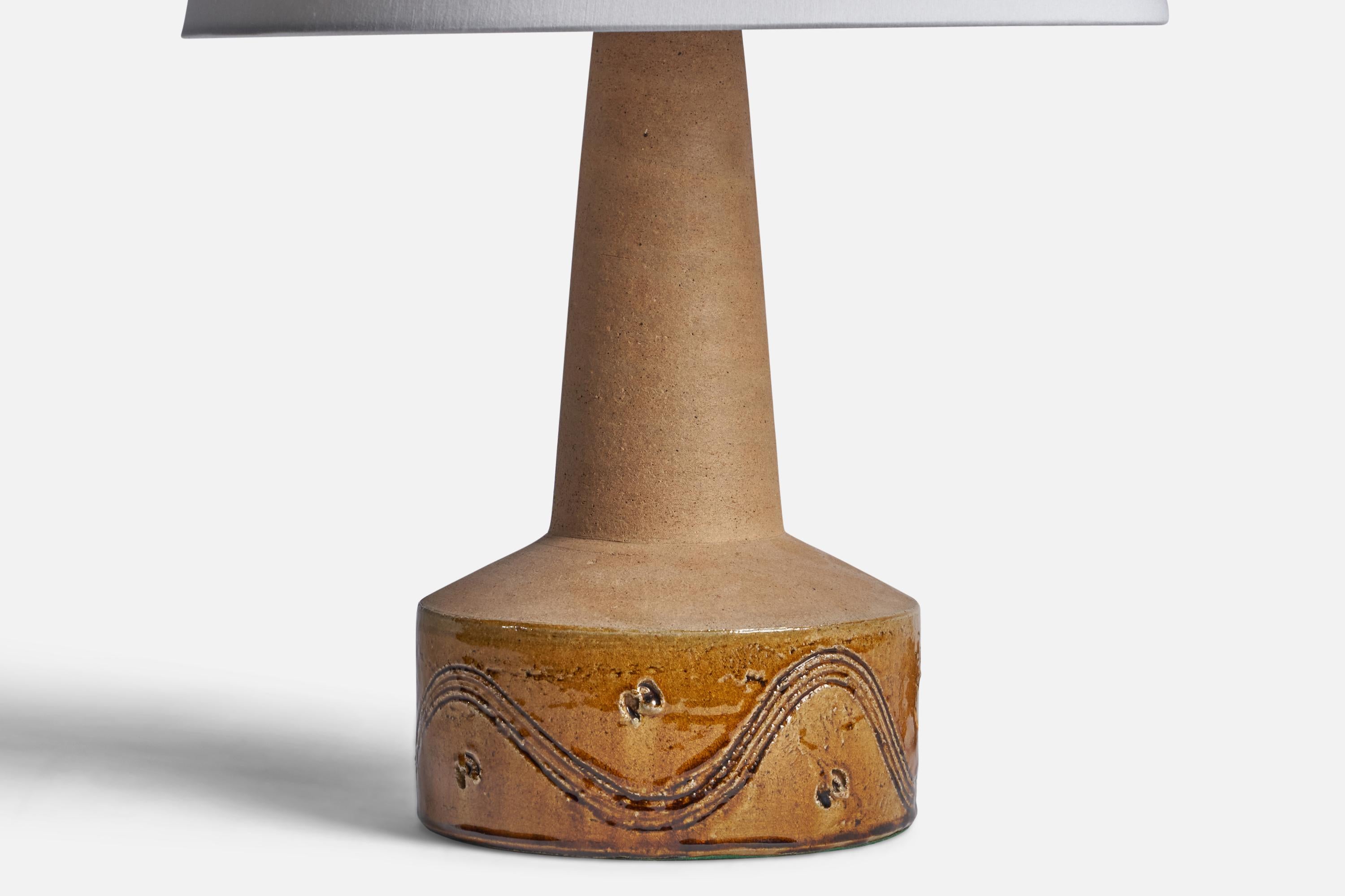 Danish Kähler, Table Lamp, Ceramic, Denmark, 1940s For Sale