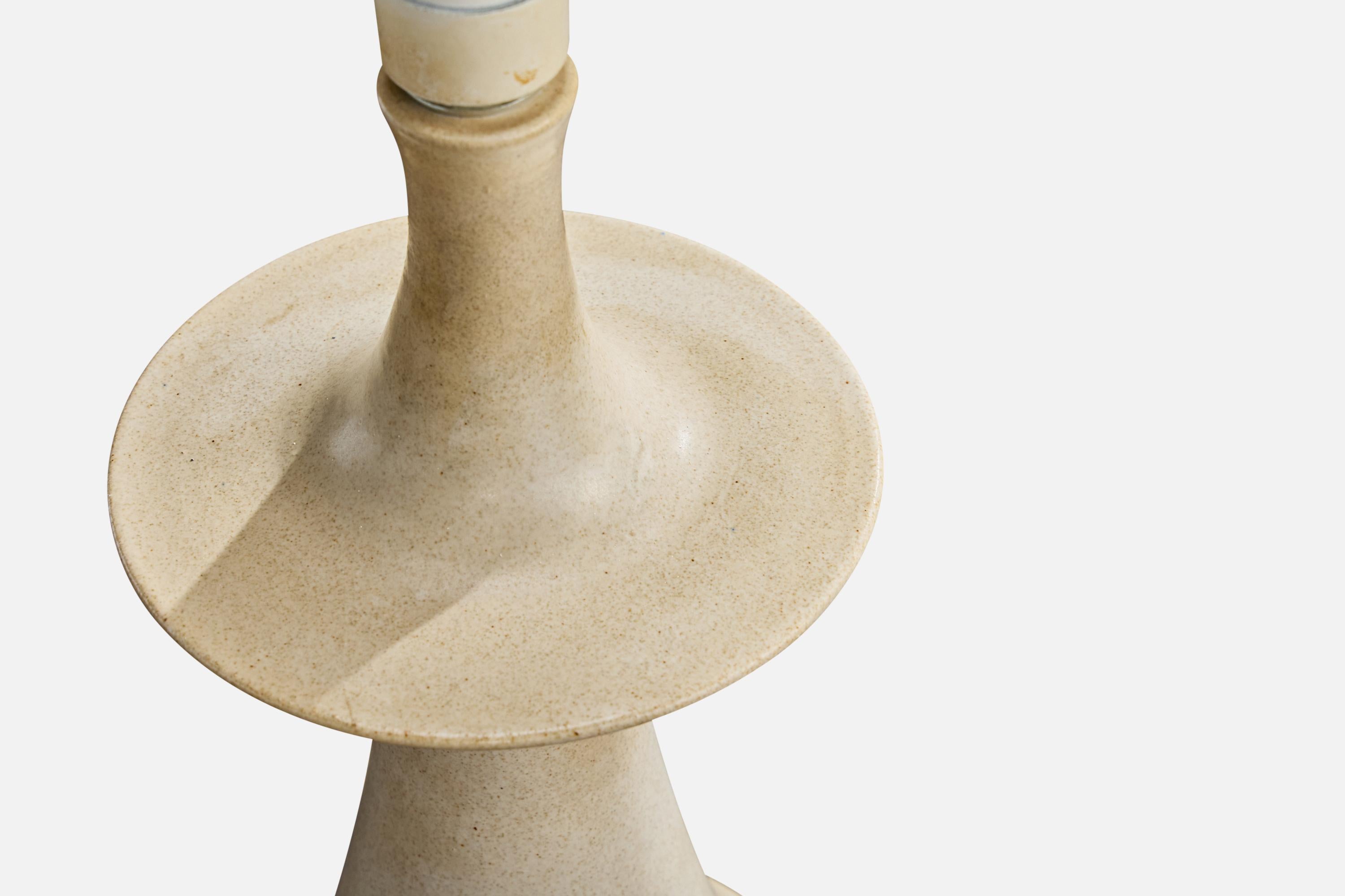 Danish Kähler, Table Lamp, Ceramic, Denmark, 1950s For Sale