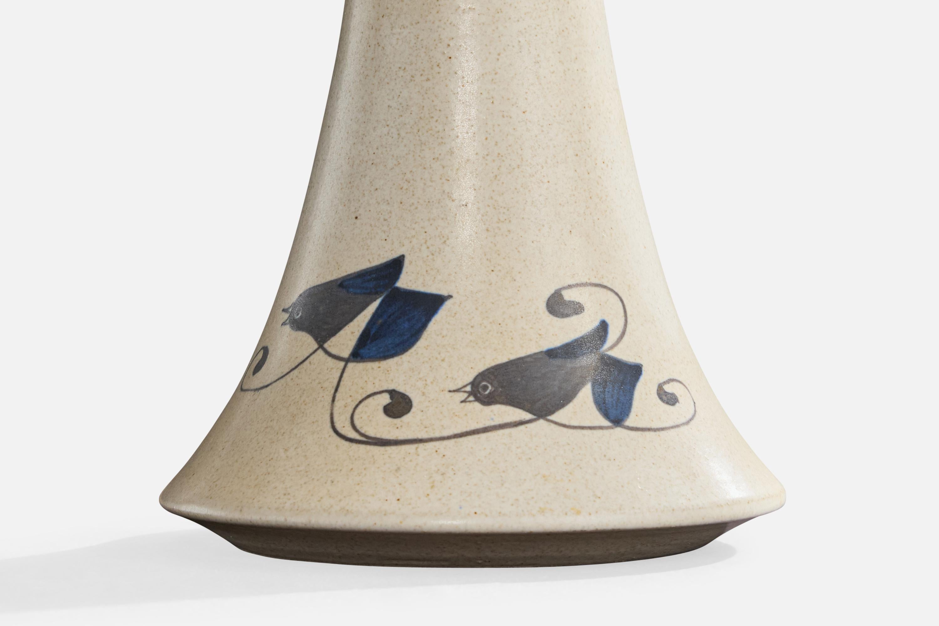 Kähler, Table Lamp, Ceramic, Denmark, 1950s For Sale 1