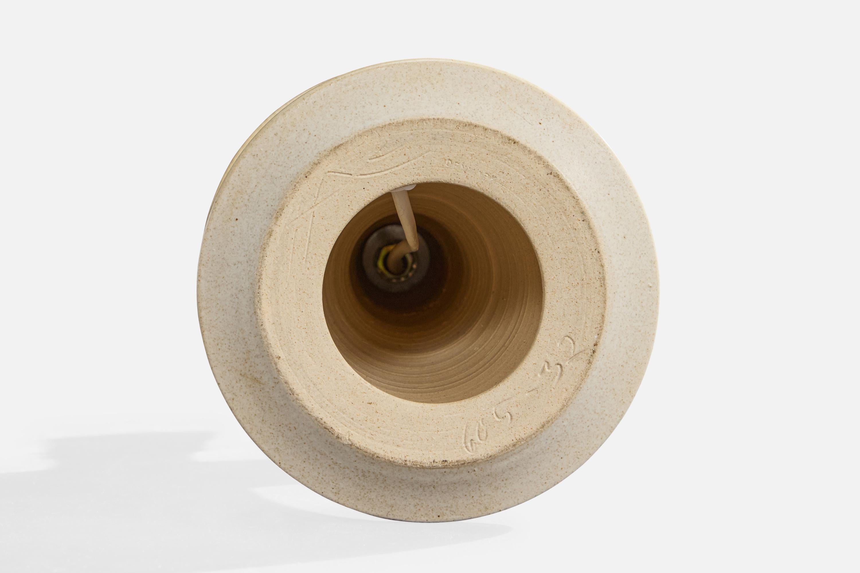 Kähler, Table Lamp, Ceramic, Denmark, 1950s For Sale 2