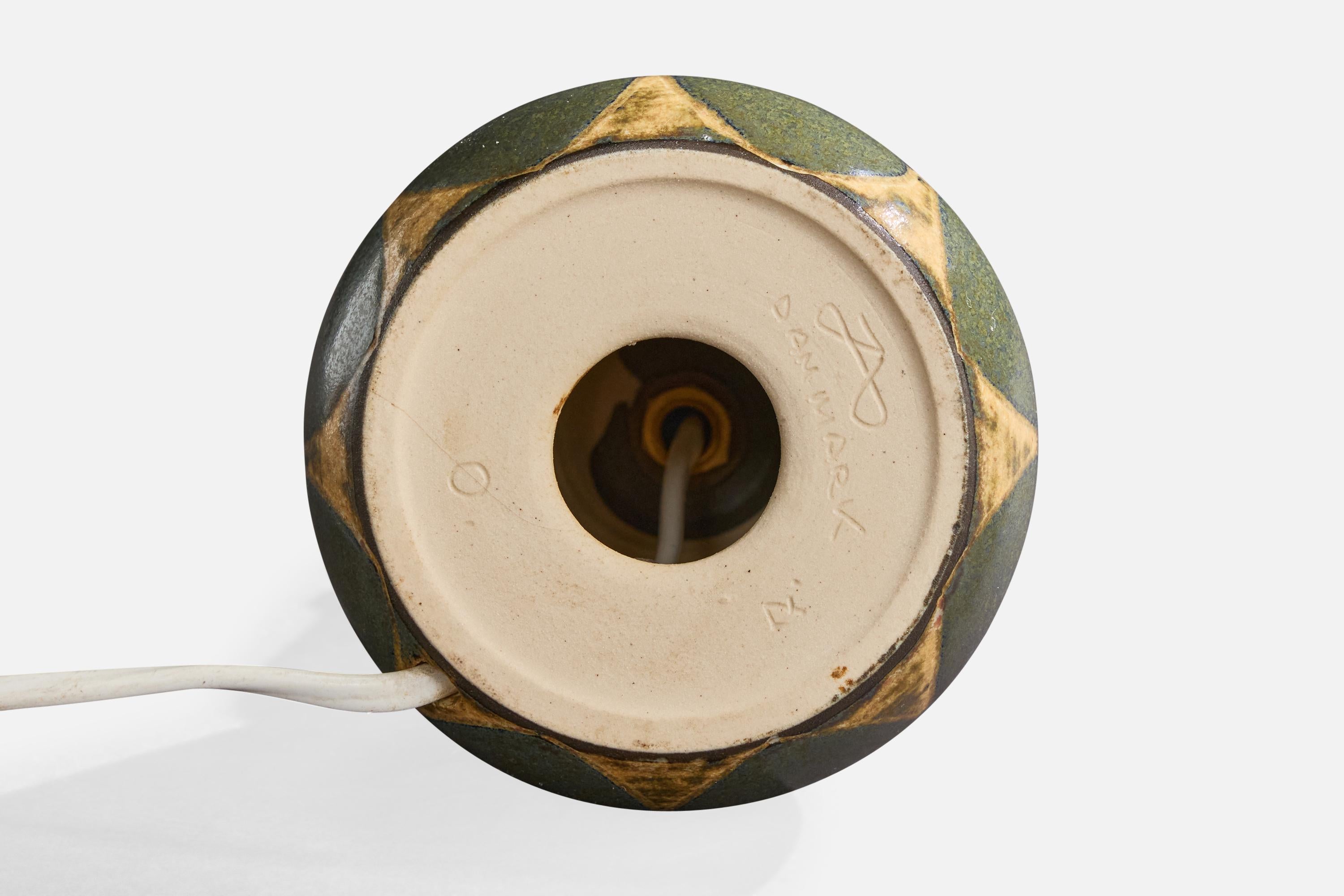 Kähler, lampe de table, céramique, tissu, Danemark, années 1950 2