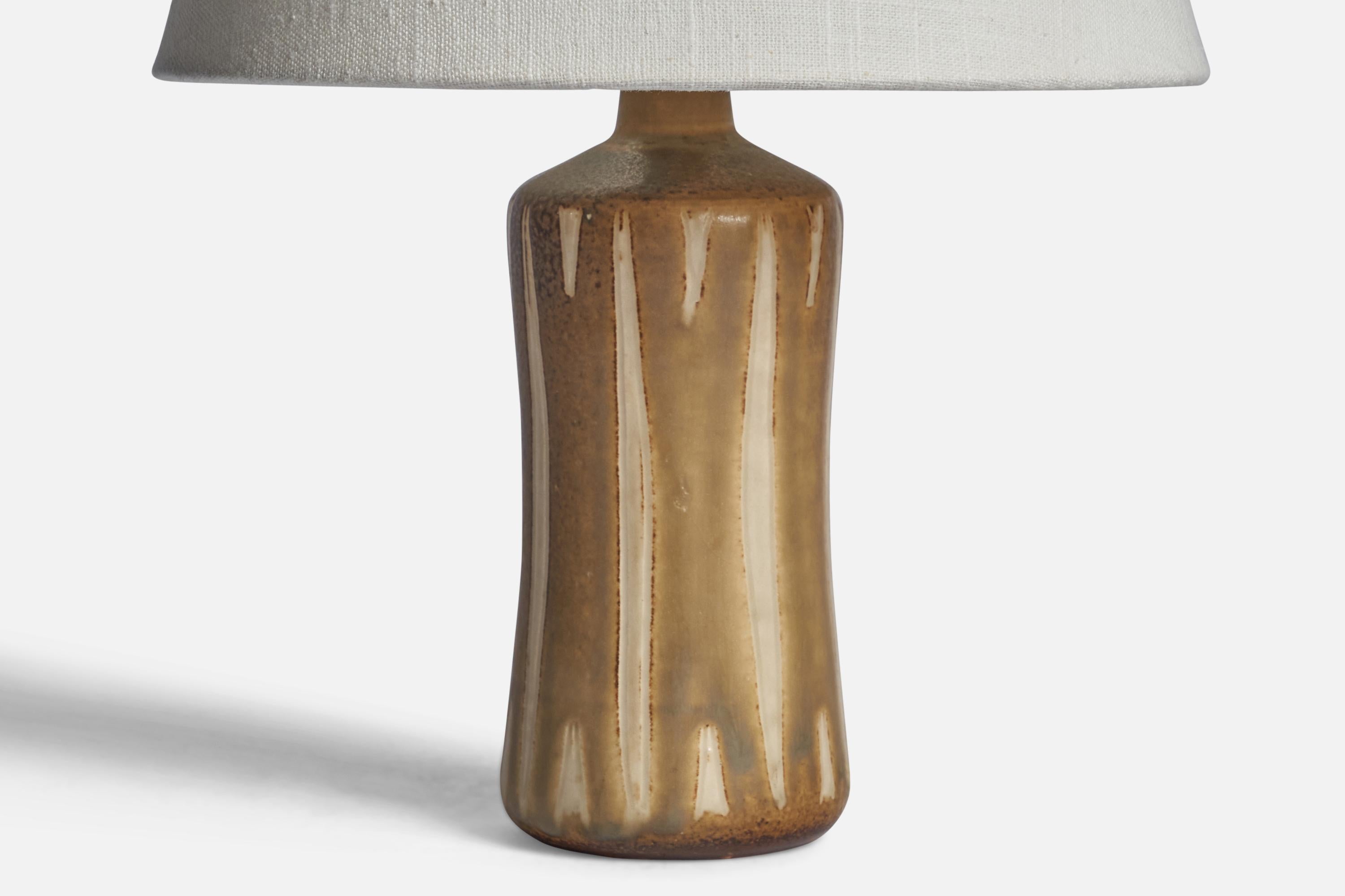 Danish Kähler, Table Lamp, Stoneware, Denmark, 1960s For Sale