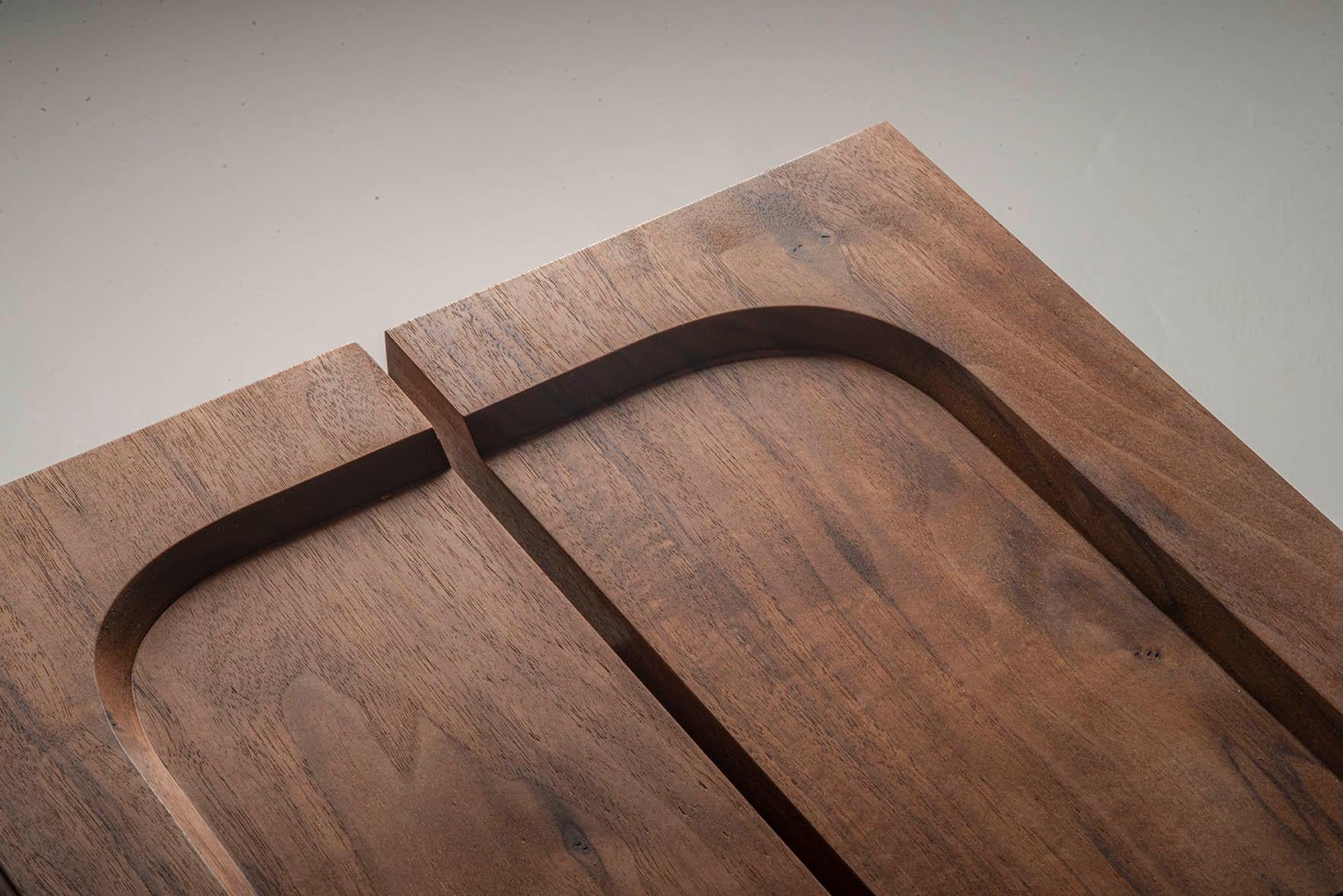 Sgabello Wood Wood Brown Contemporaneo Kahn by Sanna Völker In condizioni Nuovo in vendita a Barcelona, ES