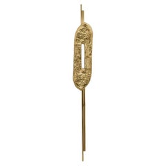 Kahy Torch: Polished Brass Lighting with Organic Design - Elegant Decorative Lam