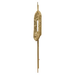 Kahy Torch Brass Lighting with Organic Design in Polished Craftsmanship