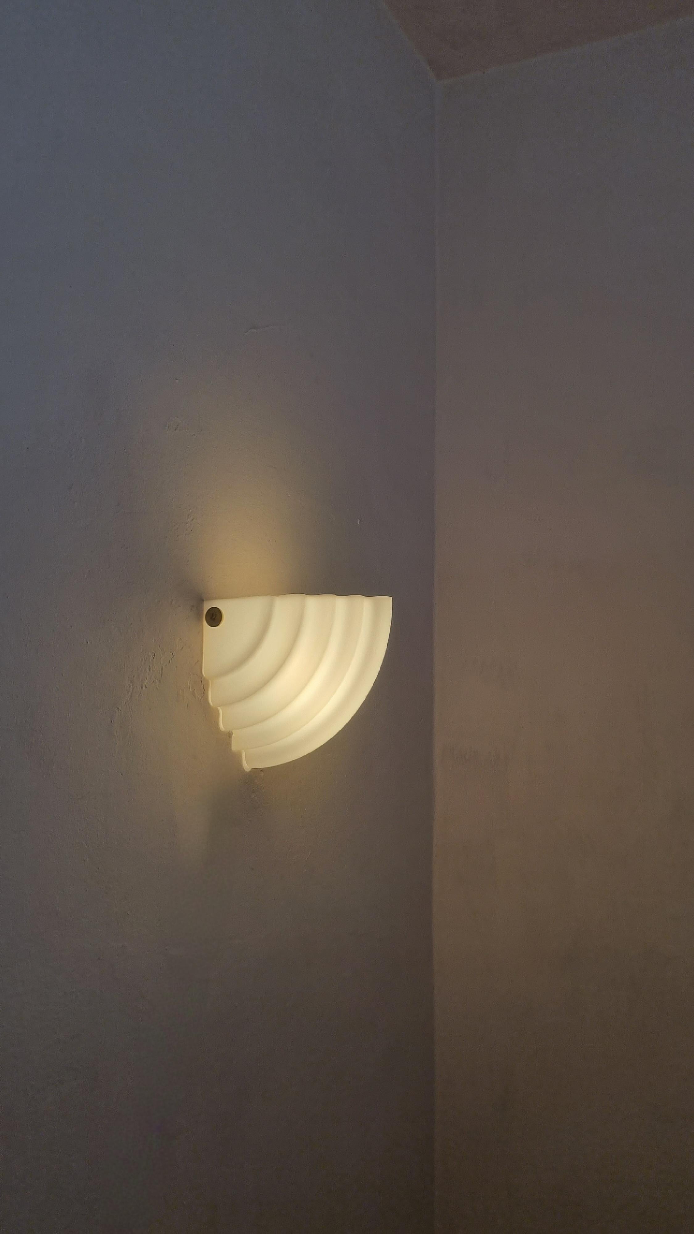 Mid-Century Modern Kai 2 wall sconces designed by Kazuhide Takahama for Sirrah 1980s For Sale
