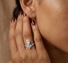 Kai 2.46ct Pear Lab-Grown Diamond Heirloom Revival Royal Ribbon Ring