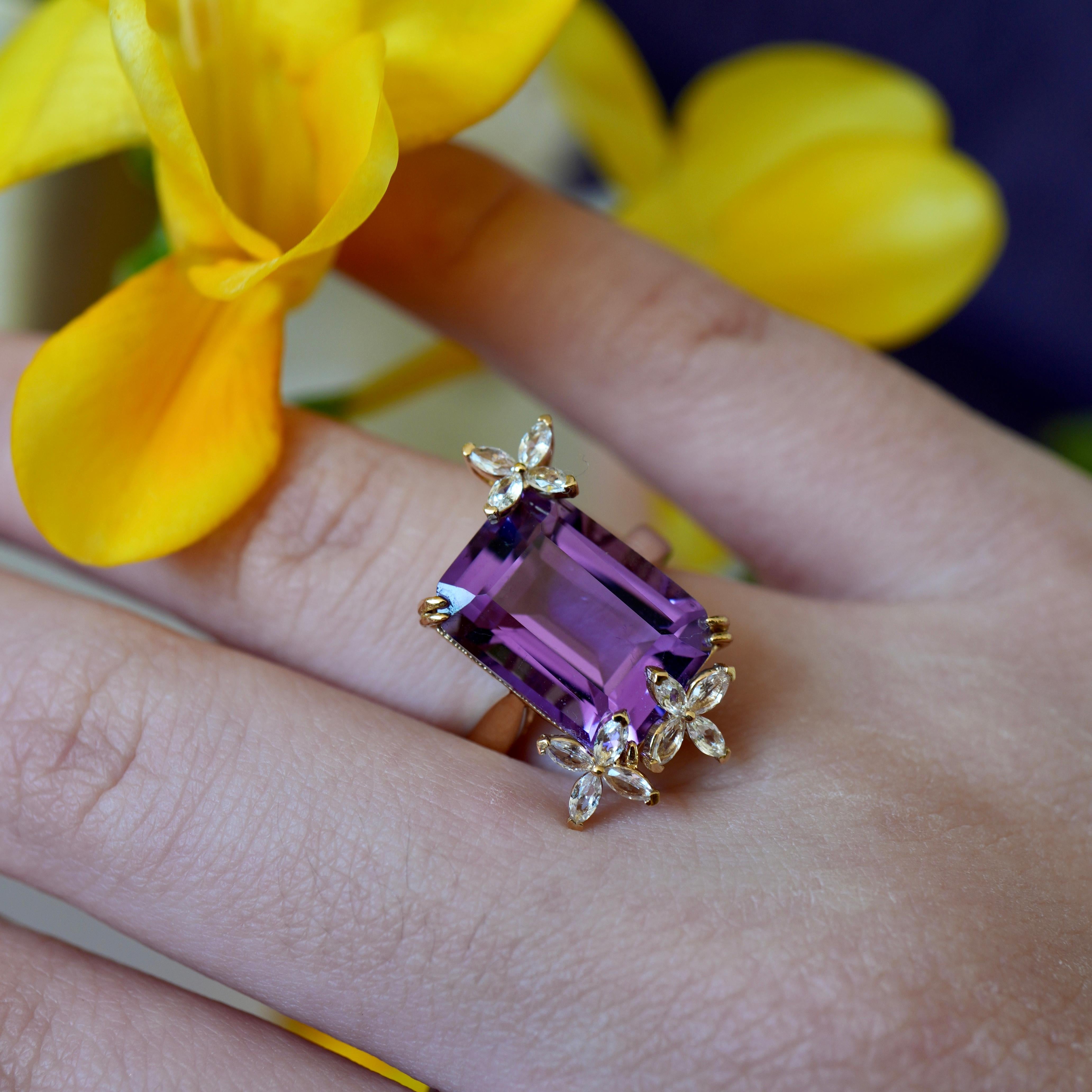 Anillo Mariposa Amatista Zafiro Blanco Kai en Nuevo estado para la venta en Rowland Heights, CA
