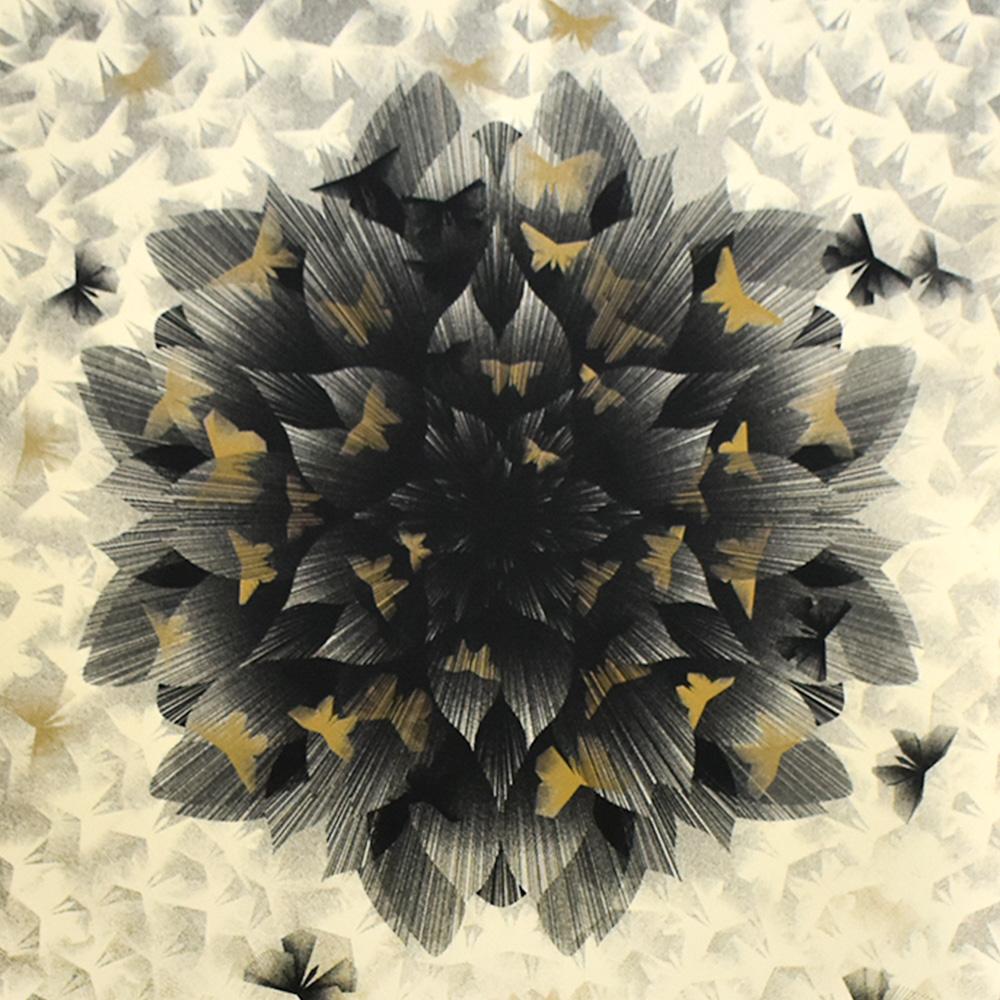 Just An Illusion 2 (Gold Artist Proof) - Contemporary Print by Kai and Sunny