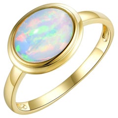 Kai Bella 1.50ctw Oval Opal East-West Ring