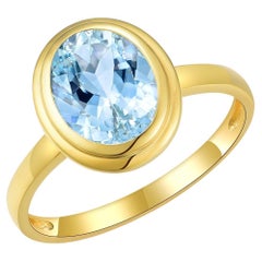 Kai Bella Oval Aquamarine Ring
