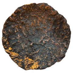 Kai Blomqvist Brutalist Patinated Cast Bronze Bowl, Finland, 1970's