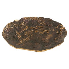 Ciotola moderna scandinava in bronzo patinato di Kai Bloomqvist, Finlandia, anni '70