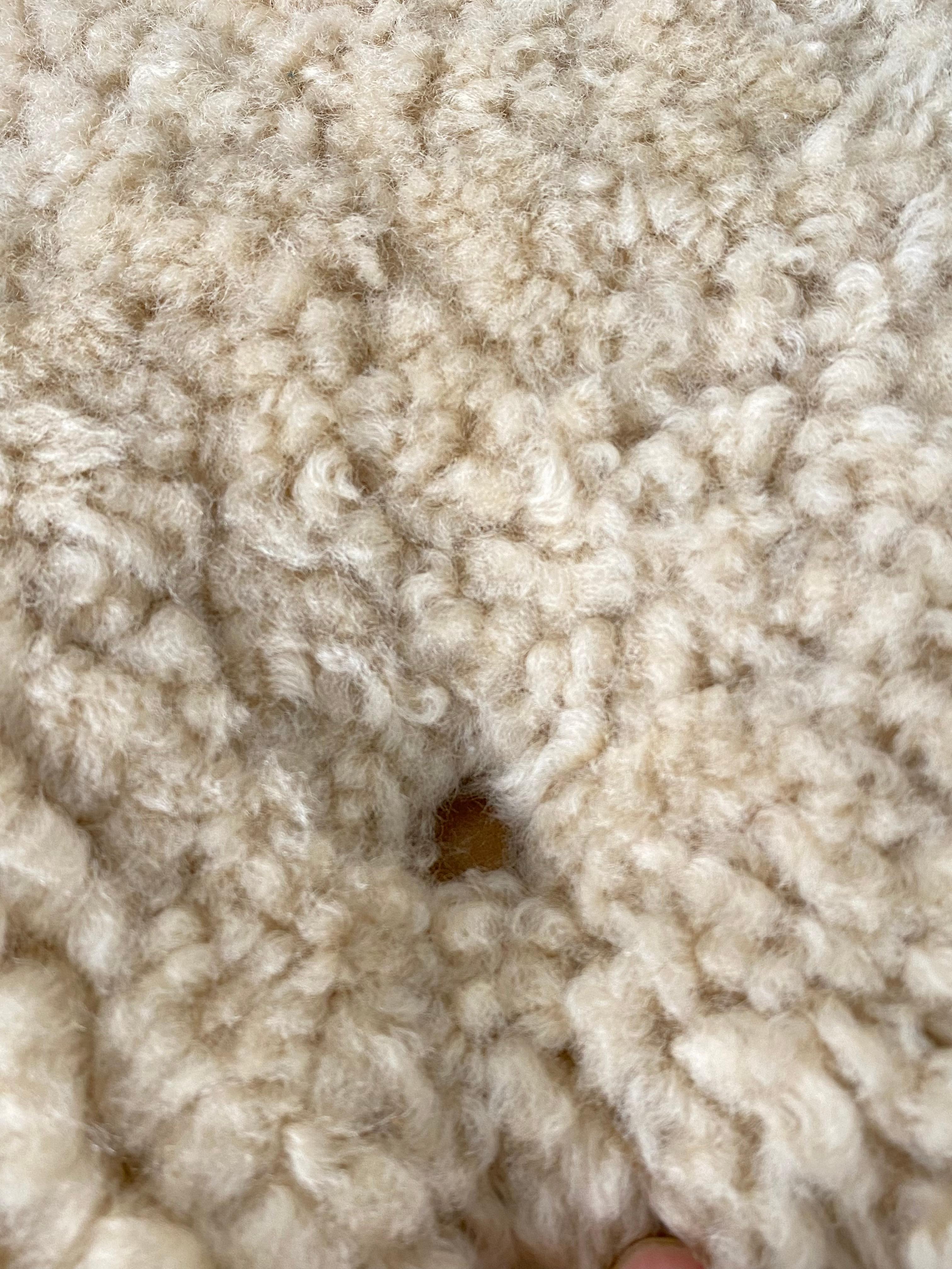 ‘Kai’ Couch in Swedish Pine and Australian Shearling 2