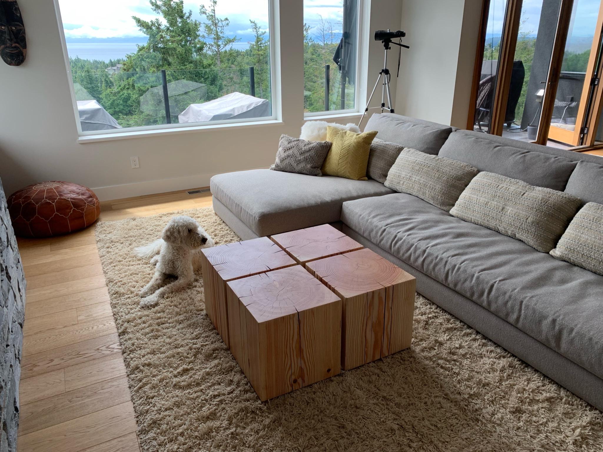 Ensemble de tables basses Kai Cube en faïence Douglas naturelle par Autonomous Furniture en vente 2