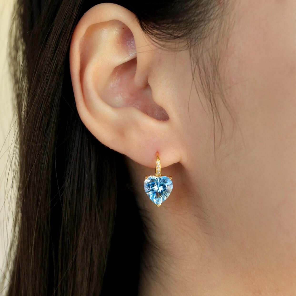 Kai GemFusion 14,85ctw Topazio Ametista Diamante Perla Orecchini pendenti convertibili in vendita 4