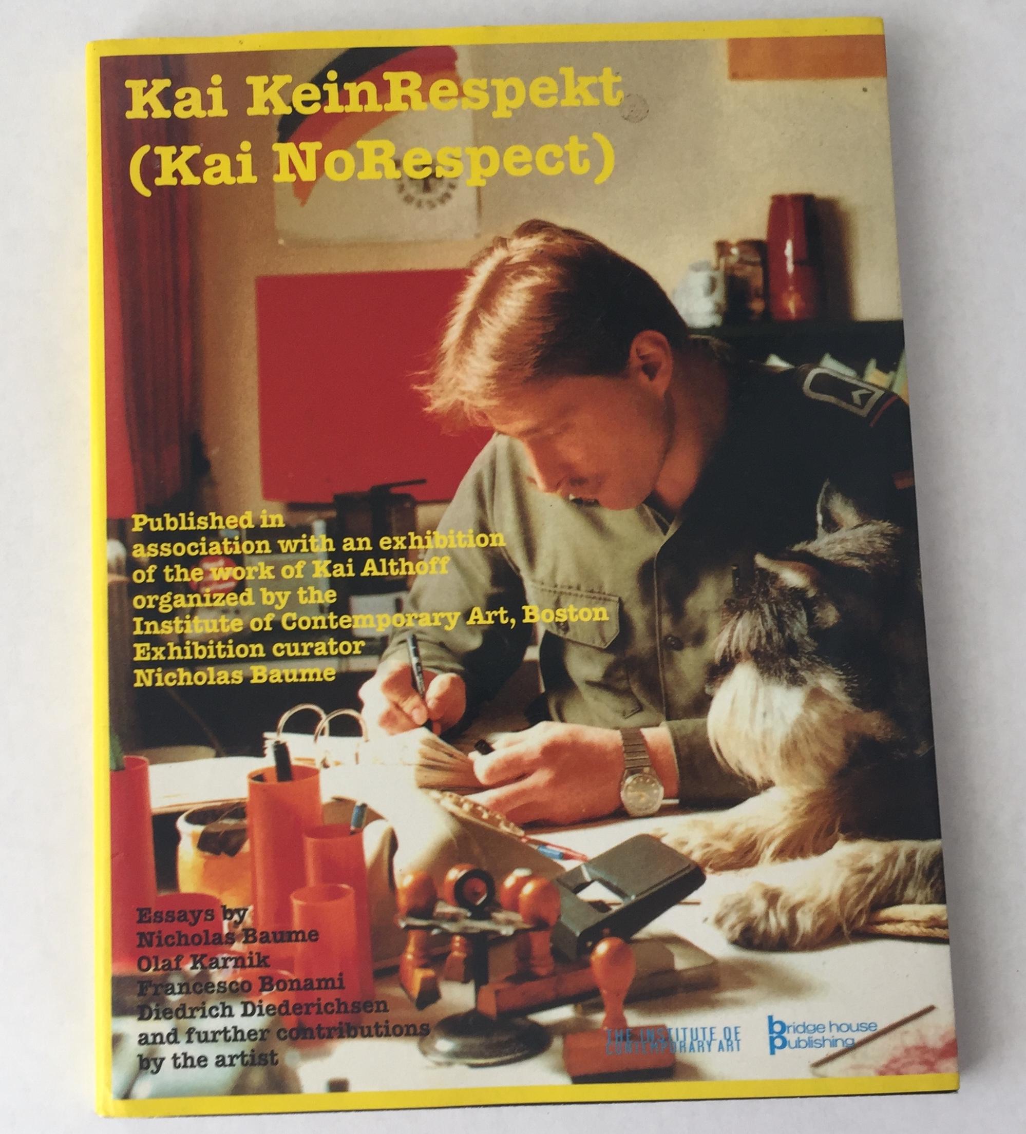 Kai Kein Respekt « Kai no respect » de Kai Althoff en vente 2