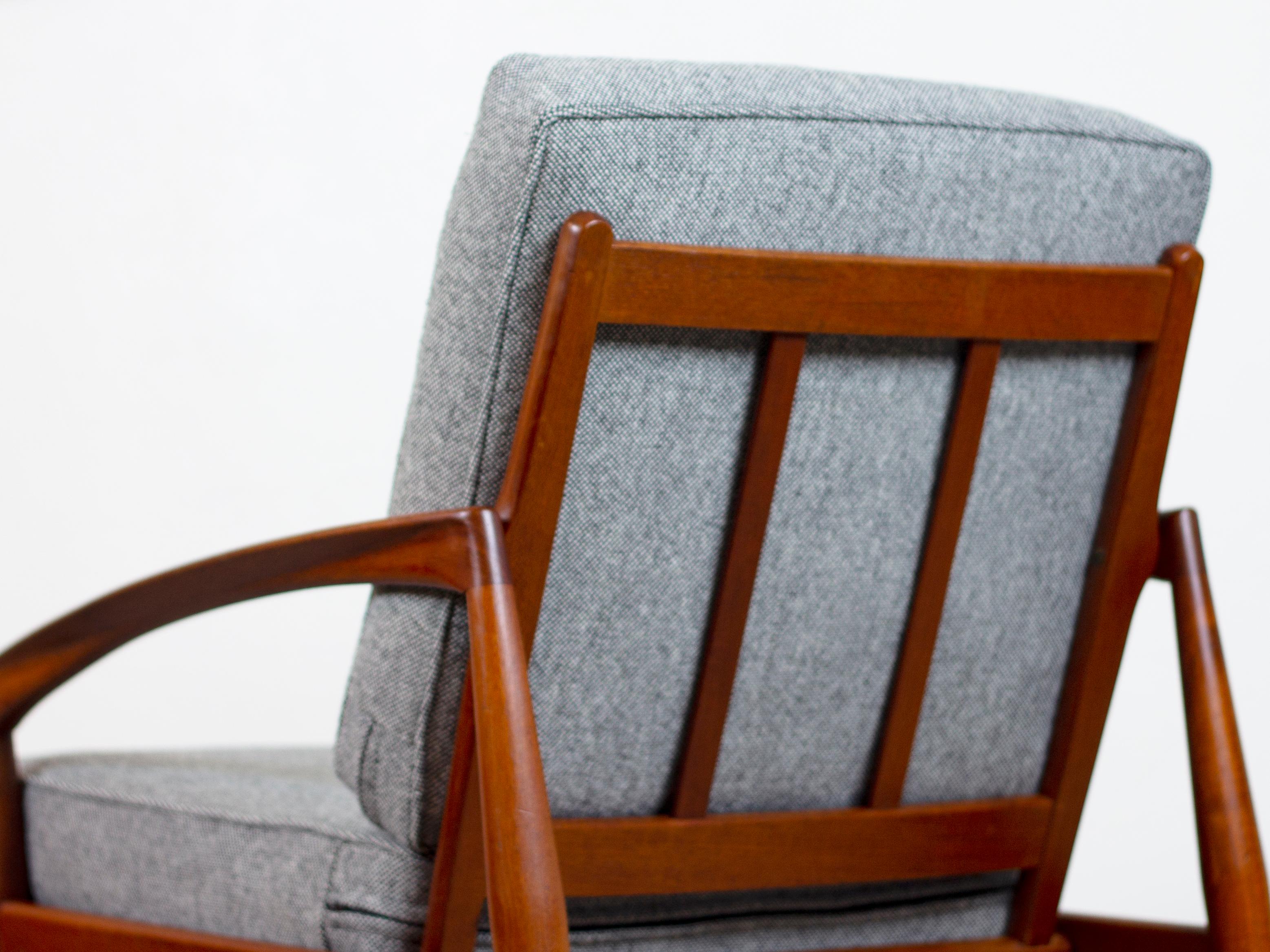 Kai Kristiansen Paper Knife Chair in Teak for Magnus Olesen For Sale 2