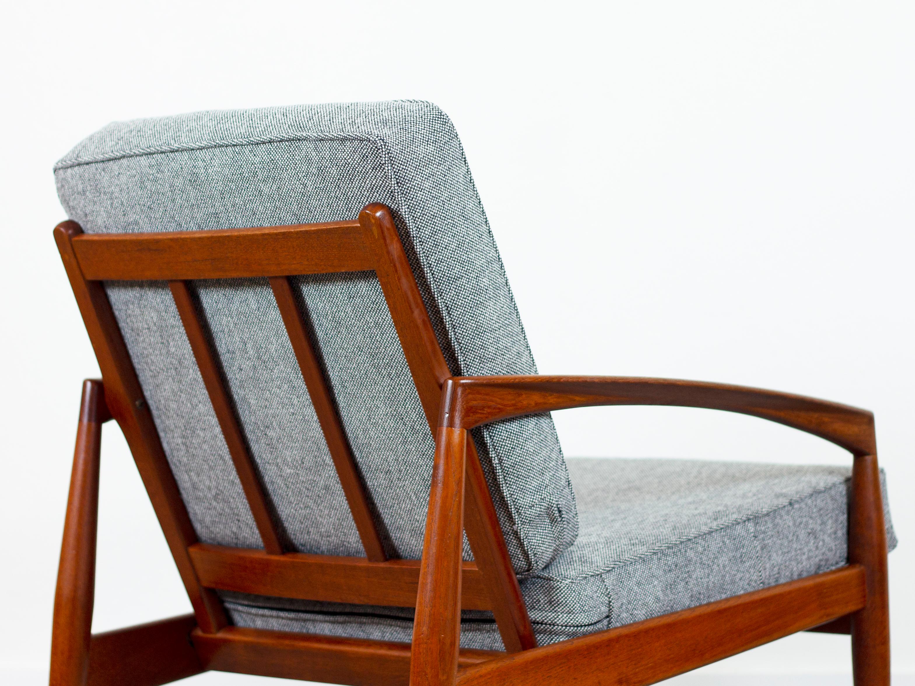 Kai Kristiansen Paper Knife Chair in Teak for Magnus Olesen For Sale 7
