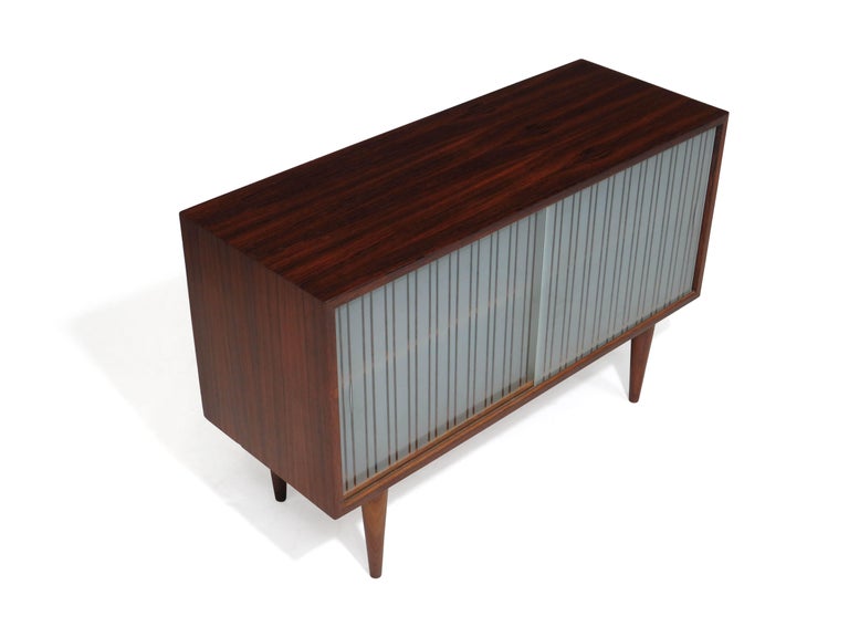 20th Century Kai Kristainsen Rosewood Cabinet with Glass Doors For Sale