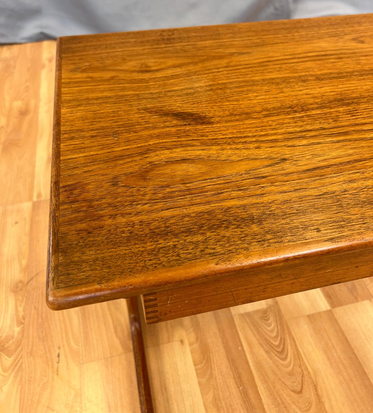 Kai Kristensen Teak Side Table w/Drawer Danish Modern For Sale at 1stDibs